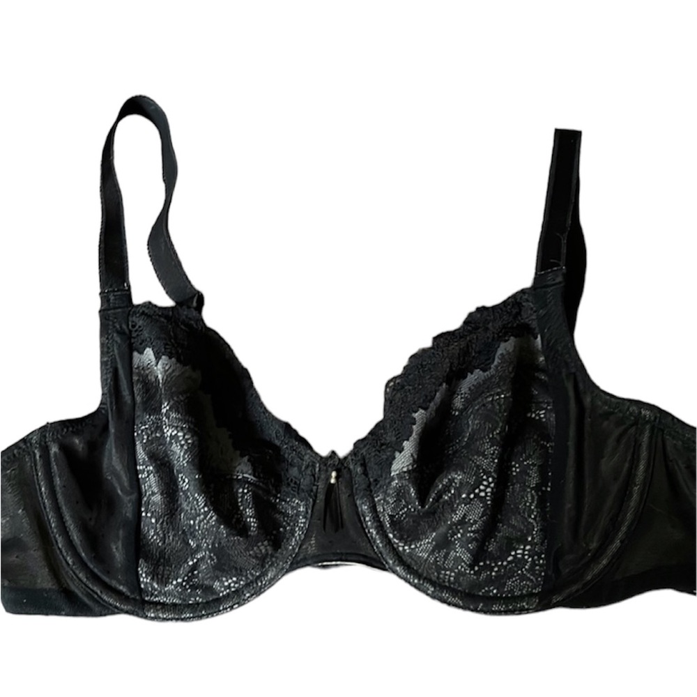 Wacoal Black Lace Bra SZ 34C - Like New Condition